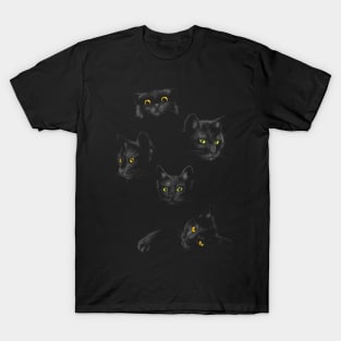 Dark cats in the dark T-Shirt